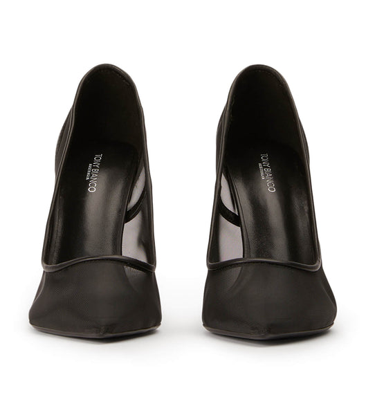 Tony Bianco Apex Black Mesh 10.5cm Court Skor Svarta | YSEGT34270