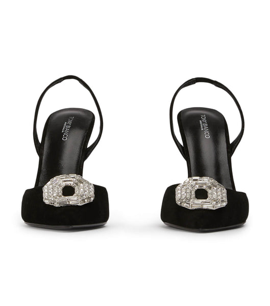 Tony Bianco Arma Black Mocka 10.5cm Court Skor Svarta | GSEUC78951