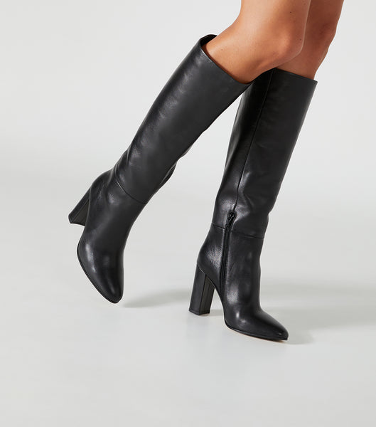 Tony Bianco Boss Black Como 9.5cm Mid Calf Boots Svarta | SECIF97982