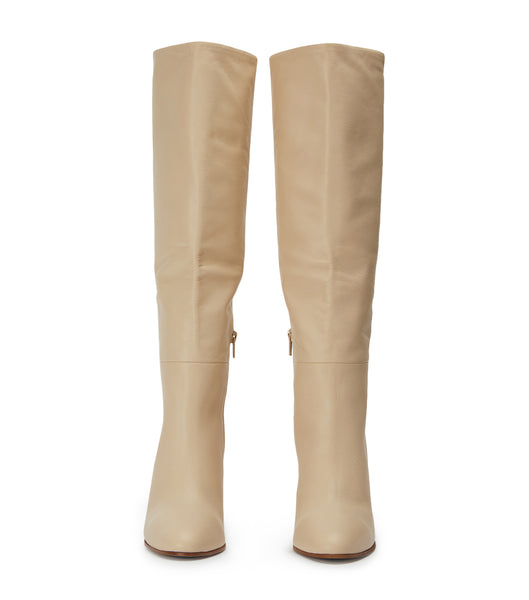 Tony Bianco Boss Vanilla Venice 9.5cm Knähöga stövlar Ljusgula | SEZDE17263