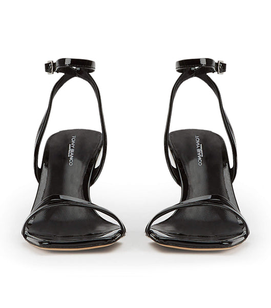Tony Bianco Camelia Black Lack 8.5cm Brudklackar Svarta | ASEDF86920