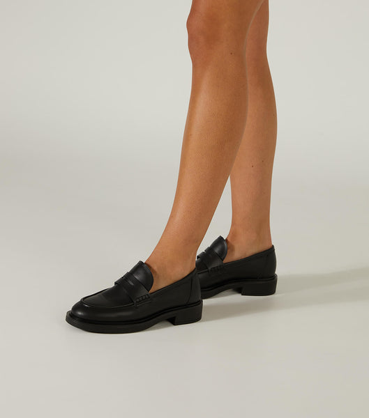 Tony Bianco Cherish Black Turin 4.5cm Loafers Svarta | USEND85792