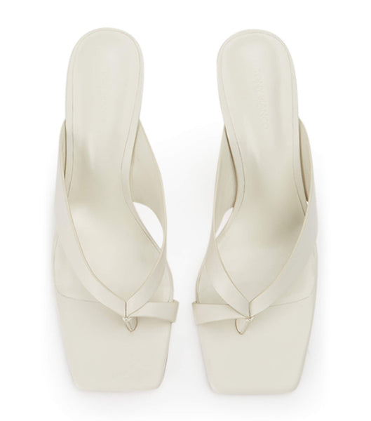 Tony Bianco Clover Dove Nappa 8.5cm Låga klackar Vita | SEEGJ88891