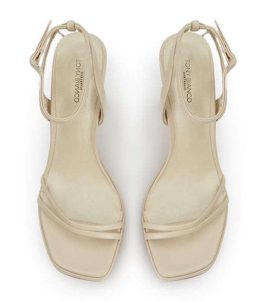 Tony Bianco Dandy Vanilla Capretto 11.5cm Blockklackar Ljusgula | FSEUI22952