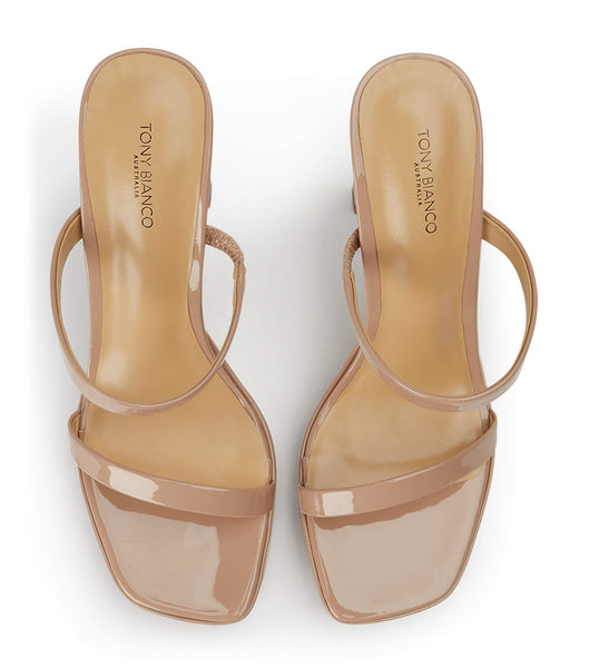 Tony Bianco Diane Coco Lack 11.5cm Platform Skor Beige | SECVG79656