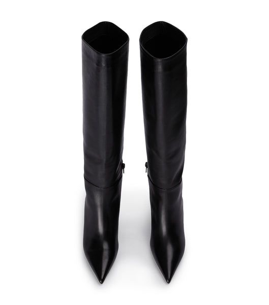 Tony Bianco Drake Black Como 9.5cm Lackstövlar Svarta | ZSENQ76650