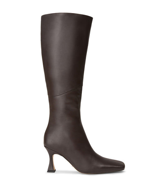 Tony Bianco Fantasy Chocolate Nappa 8cm Lackstövlar Choklad | SEDFL14254