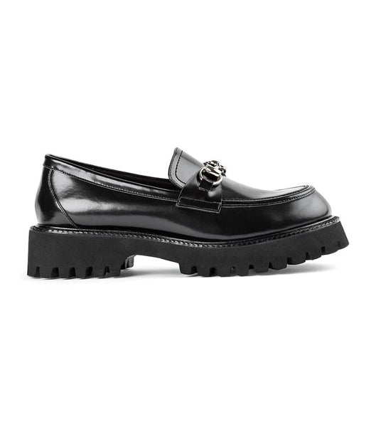 Tony Bianco Greer Black Hi Shine 4cm Loafers Svarta | LSETR87025