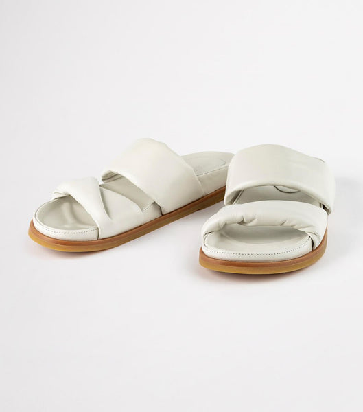 Tony Bianco Henry Dove Nappa 3.5cm Platta Sandaler Vita | SEJVR36368