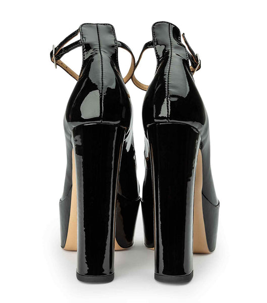 Tony Bianco Jaguar Black Lack 14cm Platform Skor Svarta | SEICD91853