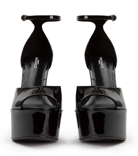 Tony Bianco Jayze Black Lack 14cm Blockklackar Svarta | BSESD29610