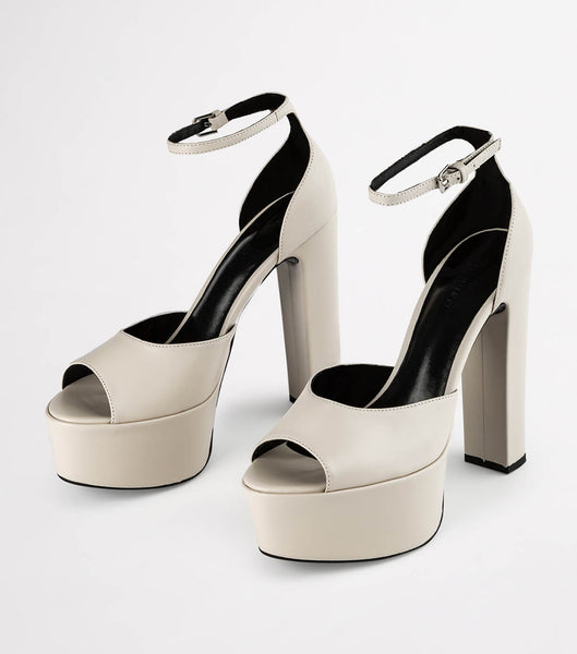 Tony Bianco Jayze Vanilla Nappa 14cm Evenemangsklackar Ljusgula | SEZPD97551