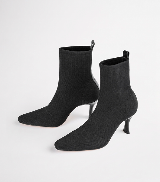 Tony Bianco Kossam Black Knit 8cm Lackstövlar Svarta | SEDFL66688