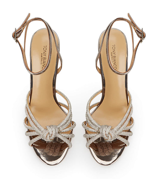 Tony Bianco Kyla Gunmetal Shine 11cm Bling klackar Grå | SEICD19396