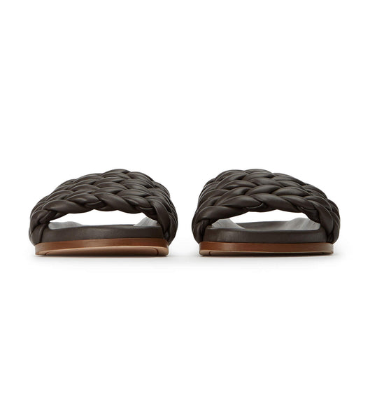 Tony Bianco Layton Chocolate Nappa Fotbäddar Choklad | GSEEC46715