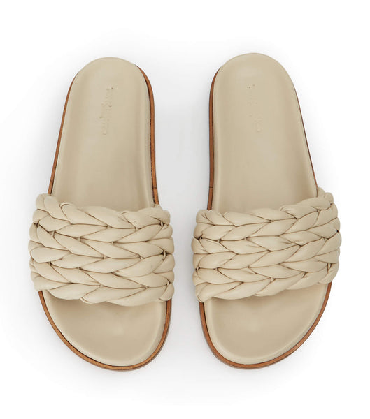 Tony Bianco Layton Vanilla Nappa Platta Sandaler Ljusgula | BSESO95566