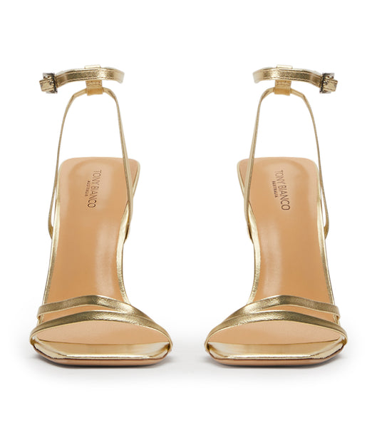 Tony Bianco Nix Gold Nappa Metallic 10.5cm Brudklackar Guld Metal | LSESX34324