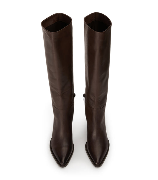 Tony Bianco Peppe Choc Como 7.5cm Knähöga stövlar Choklad | SENEJ11220