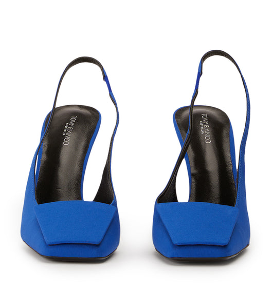 Tony Bianco Rue Azure Crepe 10.5cm Evenemangsklackar Azurblå | QSEWA44589