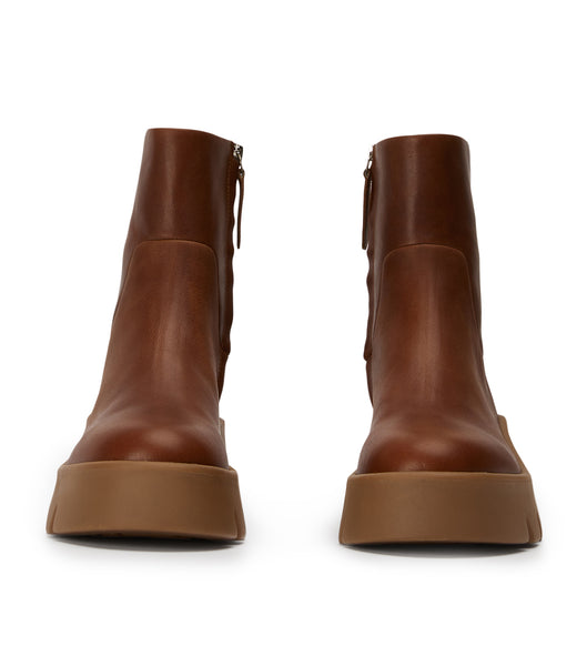 Tony Bianco Rumble Cognac 5.5cm Stridsstövlar Bruna | QSEUV78037
