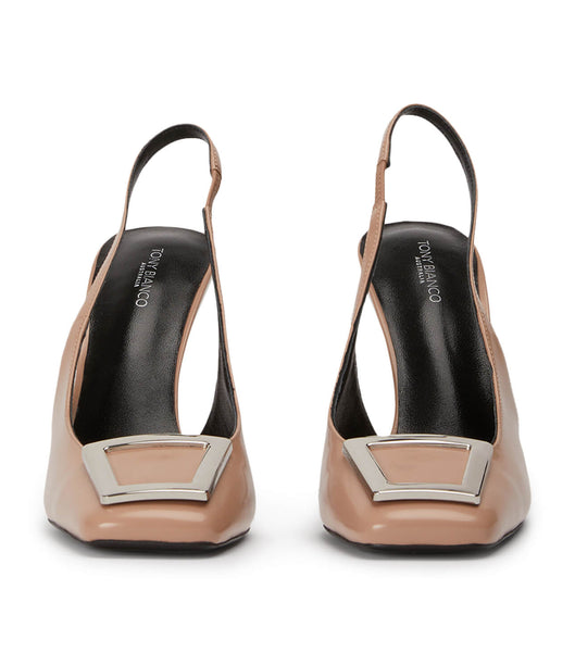 Tony Bianco Ruski Latte Hi Shine 10.5cm Stilettklackar Beige | PSEER45168