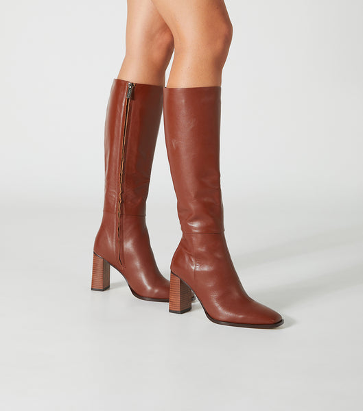 Tony Bianco Rylee Rust Venice 8.5cm Mid Calf Boots Röda | SEZDE26745