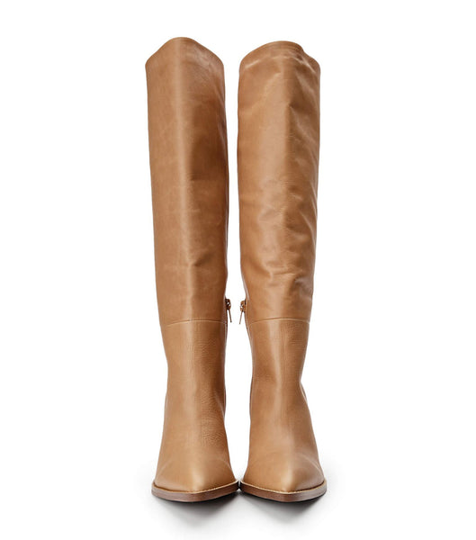 Tony Bianco Skyla Caramel Venice 9cm Lackstövlar Bruna | YSEGT51187