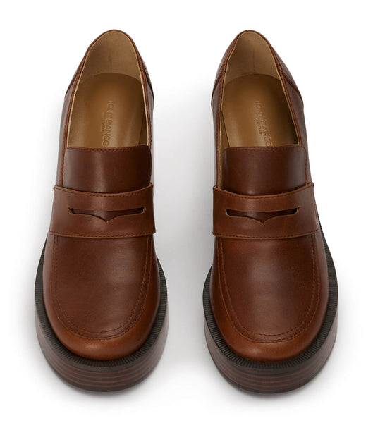 Tony Bianco Taranto Cognac 9cm Platform Skor Bruna | SEZPD18159