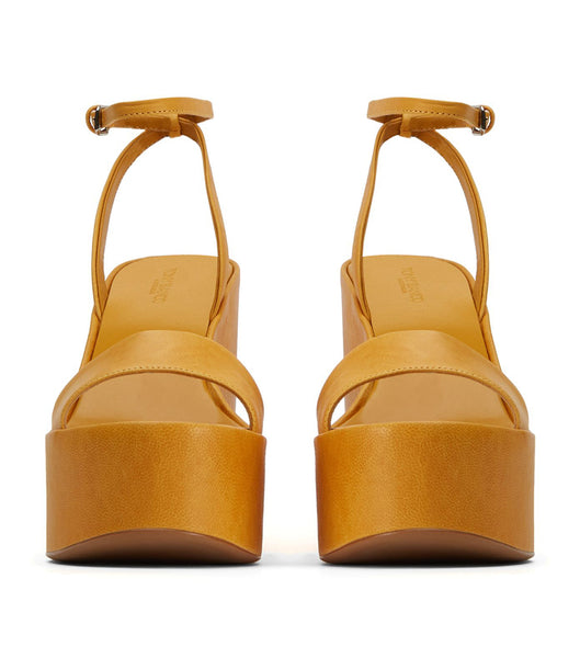 Tony Bianco Vesna Cantelope Antiq 13cm Platform Skor Gula | SEJVR85651