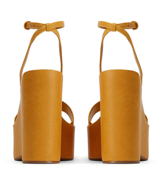 Tony Bianco Vesna Cantelope Antiq 13cm Platform Skor Gula | SEJVR85651