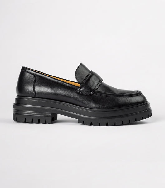 Tony Bianco Wiz Black Venice 4.5cm Loafers Svarta | DSEKV31246