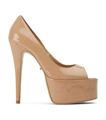 Tony Bianco Jolee Nude Lack 15cm Stilettklackar Beige | SEJBT18481
