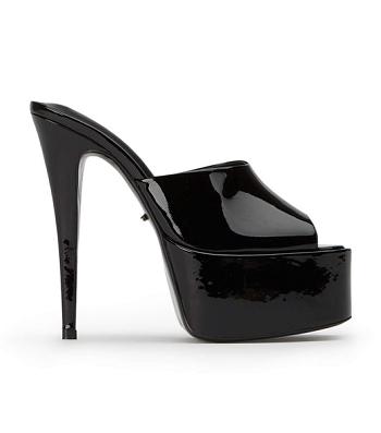 Tony Bianco Jordyn Black Lack 15cm Platform Skor Svarta | ASEWC47816