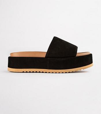 Tony Bianco Rio Black Phoenix 6cm Platta Sandaler Svarta Röda | LSESX12248